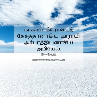 Picture 07 - 1 நாளாகமம் 11:32 TAMIRV - காகாஸ் நீரோடைத் - Bible Verse Picture