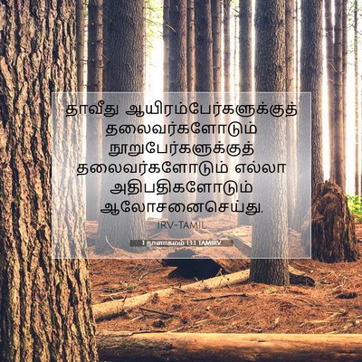 Picture 07 - 1 நாளாகமம் 13:1 TAMIRV - தாவீது - Bible Verse Picture