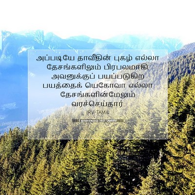 Picture 07 - 1 நாளாகமம் 14:17 TAMIRV - அப்படியே தாவீதின் - Bible Verse Picture