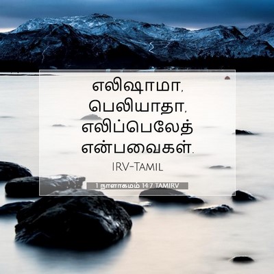 Picture 07 - 1 நாளாகமம் 14:7 TAMIRV - எலிஷாமா, பெலியாதா, - Bible Verse Picture