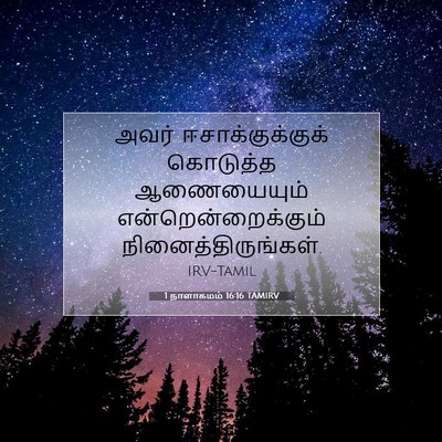 Picture 07 - 1 நாளாகமம் 16:16 TAMIRV - அவர் - Bible Verse Picture