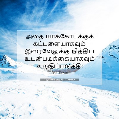 Picture 07 - 1 நாளாகமம் 16:17 TAMIRV - அதை - Bible Verse Picture