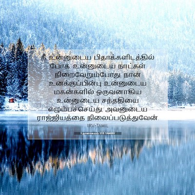 Picture 07 - 1 நாளாகமம் 17:11 TAMIRV - நீ உன்னுடைய - Bible Verse Picture