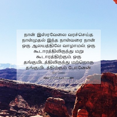 Picture 07 - 1 நாளாகமம் 17:5 TAMIRV - நான் இஸ்ரவேலை - Bible Verse Picture