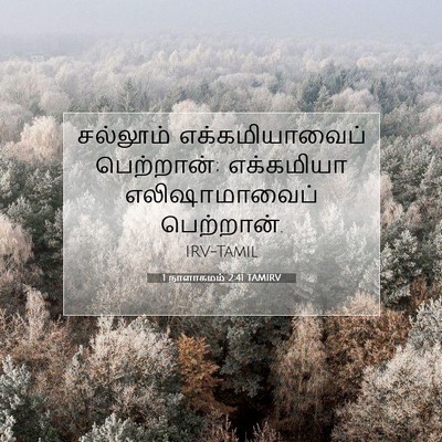 Picture 07 - 1 நாளாகமம் 2:41 TAMIRV - சல்லூம் - Bible Verse Picture
