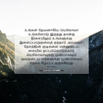 Picture 07 - 1 நாளாகமம் 22:18 TAMIRV - உங்கள் தேவனாகிய - Bible Verse Picture