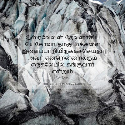 Picture 07 - 1 நாளாகமம் 23:25 TAMIRV - இஸ்ரவேலின் - Bible Verse Picture