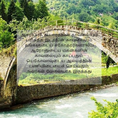 Picture 07 - 1 நாளாகமம் 23:32 TAMIRV - ஆசரிப்புக் - Bible Verse Picture