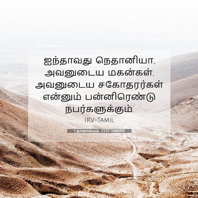 Picture 07 - 1 நாளாகமம் 25:12 TAMIRV - ஐந்தாவது - Bible Verse Picture