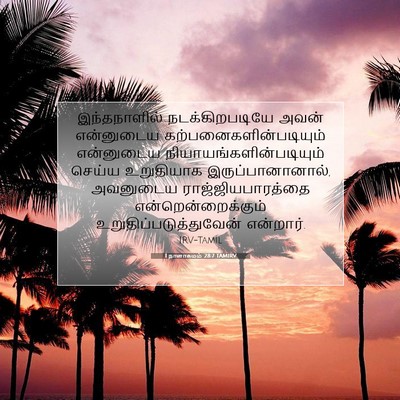 Picture 07 - 1 நாளாகமம் 28:7 TAMIRV - இந்தநாளில் - Bible Verse Picture