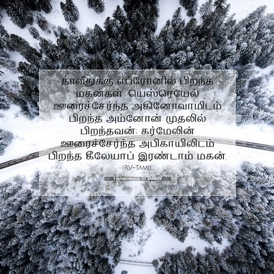 Picture 07 - 1 நாளாகமம் 3:1 TAMIRV - தாவீதுக்கு - Bible Verse Picture