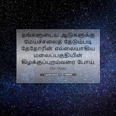 Picture 07 - 1 நாளாகமம் 4:39 TAMIRV - தங்களுடைய - Bible Verse Picture