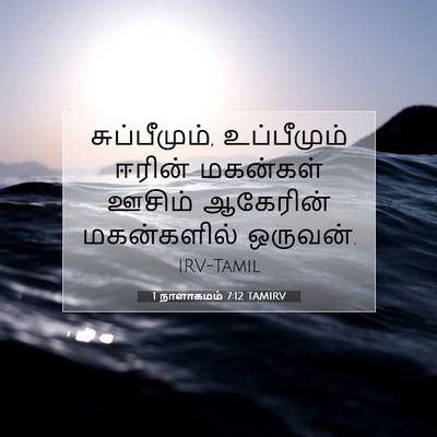 Picture 07 - 1 நாளாகமம் 7:12 TAMIRV - சுப்பீமும், - Bible Verse Picture