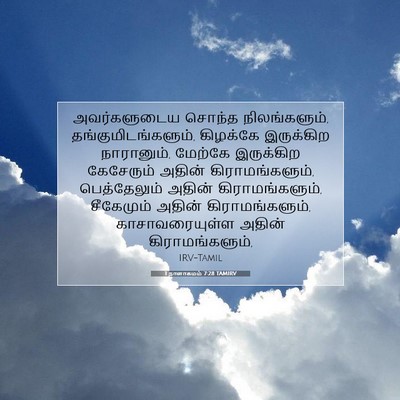 Picture 07 - 1 நாளாகமம் 7:28 TAMIRV - அவர்களுடைய சொந்த - Bible Verse Picture