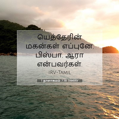 Picture 07 - 1 நாளாகமம் 7:38 TAMIRV - யெத்தேரின் - Bible Verse Picture