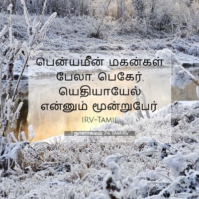 Picture 07 - 1 நாளாகமம் 7:6 TAMIRV - பென்யமீன் மகன்கள் - Bible Verse Picture