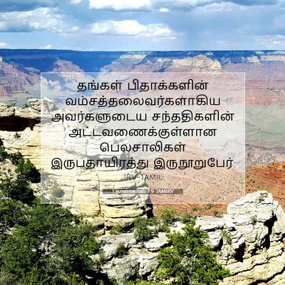 Picture 07 - 1 நாளாகமம் 7:9 TAMIRV - தங்கள் - Bible Verse Picture
