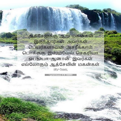 Picture 07 - 1 நாளாகமம் 8:38 TAMIRV - ஆத்சேலுக்கு ஆறு - Bible Verse Picture