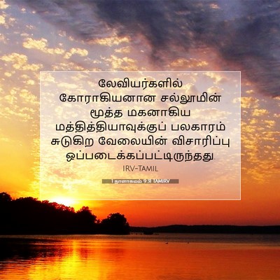 Picture 07 - 1 நாளாகமம் 9:31 TAMIRV - லேவியர்களில் - Bible Verse Picture