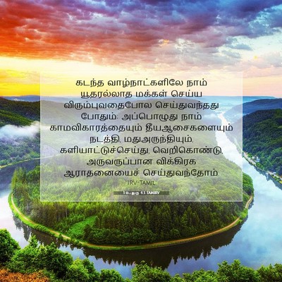 Picture 07 - 1 பேதுரு 4:3 TAMIRV - கடந்த - Bible Verse Picture