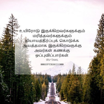 Picture 07 - 1 பேதுரு 4:5 TAMIRV - உயிரோடு - Bible Verse Picture