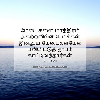 Picture 07 - 2 இராஜாக்கள் 12:3 TAMIRV - மேடைகளை மாத்திரம் - Bible Verse Picture