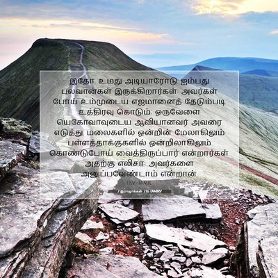 Picture 07 - 2 இராஜாக்கள் 2:16 TAMIRV - இதோ, உமது - Bible Verse Picture