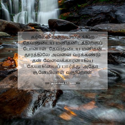 Picture 07 - 2 இராஜாக்கள் 4:25 TAMIRV - கர்மேல் - Bible Verse Picture