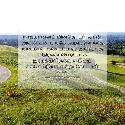 Picture 07 - 2 இராஜாக்கள் 5:21 TAMIRV - நாகமானைப் - Bible Verse Picture