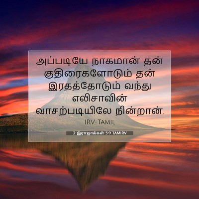 Picture 07 - 2 இராஜாக்கள் 5:9 TAMIRV - அப்படியே நாகமான் - Bible Verse Picture