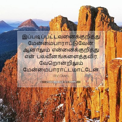 Picture 07 - 2 கொரிந்தியர் 12:5 TAMIRV -  - Bible Verse Picture