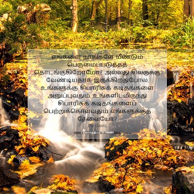 Picture 07 - 2 கொரிந்தியர் 3:1 TAMIRV - எங்களை நாங்களே - Bible Verse Picture