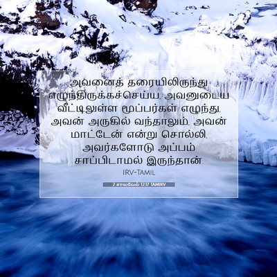 Picture 07 - 2 சாமுவேல் 12:17 TAMIRV - அவனைத் - Bible Verse Picture