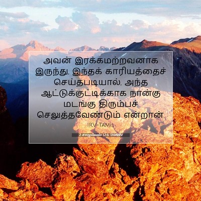 Picture 07 - 2 சாமுவேல் 12:6 TAMIRV - அவன் - Bible Verse Picture