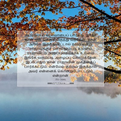 Picture 07 - 2 சாமுவேல் 14:32 TAMIRV - அப்சலோம் யோவாபைப் - Bible Verse Picture