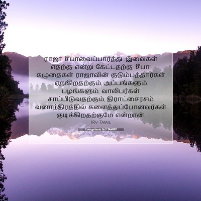 Picture 07 - 2 சாமுவேல் 16:2 TAMIRV - ராஜா - Bible Verse Picture