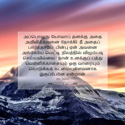 Picture 07 - 2 சாமுவேல் 18:11 TAMIRV - அப்பொழுது யோவாப் - Bible Verse Picture
