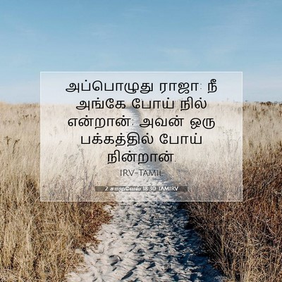 Picture 07 - 2 சாமுவேல் 18:30 TAMIRV - அப்பொழுது ராஜா: நீ - Bible Verse Picture