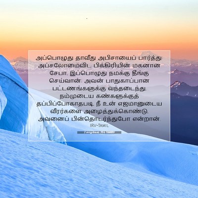 Picture 07 - 2 சாமுவேல் 20:6 TAMIRV - அப்பொழுது தாவீது - Bible Verse Picture