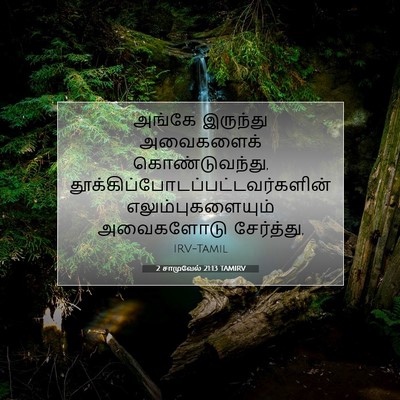 Picture 07 - 2 சாமுவேல் 21:13 TAMIRV - அங்கே இருந்து - Bible Verse Picture