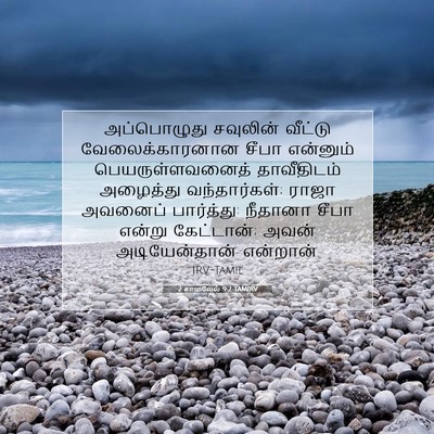 Picture 07 - 2 சாமுவேல் 9:2 TAMIRV - அப்பொழுது சவுலின் - Bible Verse Picture