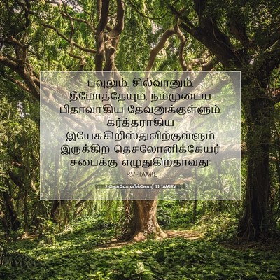 Picture 07 - 2 தெசலோனிக்கேயர் 1:1 TAMIRV - பவுலும், - Bible Verse Picture
