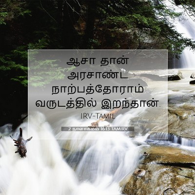Picture 07 - 2 நாளாகமம் 16:13 TAMIRV - ஆசா தான் அரசாண்ட - Bible Verse Picture