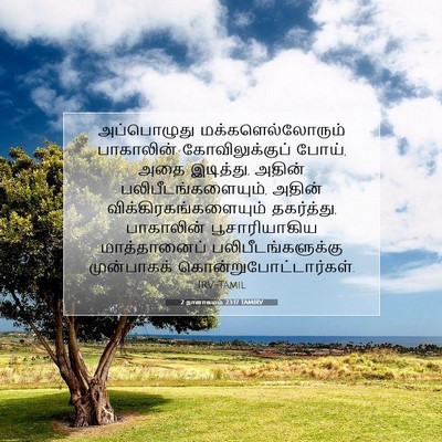 Picture 07 - 2 நாளாகமம் 23:17 TAMIRV - அப்பொழுது - Bible Verse Picture