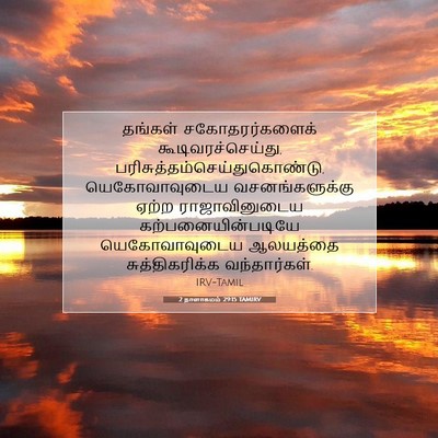 Picture 07 - 2 நாளாகமம் 29:15 TAMIRV - தங்கள் - Bible Verse Picture