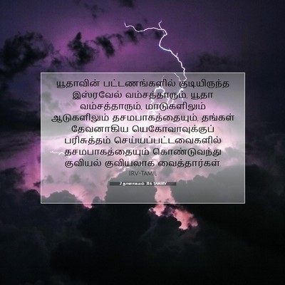 Picture 07 - 2 நாளாகமம் 31:6 TAMIRV - யூதாவின் - Bible Verse Picture