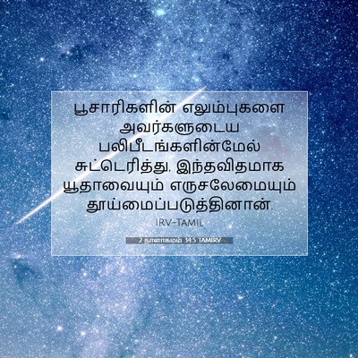 Picture 07 - 2 நாளாகமம் 34:5 TAMIRV - பூசாரிகளின் - Bible Verse Picture