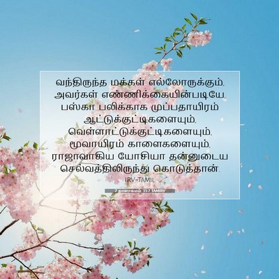 Picture 07 - 2 நாளாகமம் 35:7 TAMIRV - வந்திருந்த மக்கள் - Bible Verse Picture