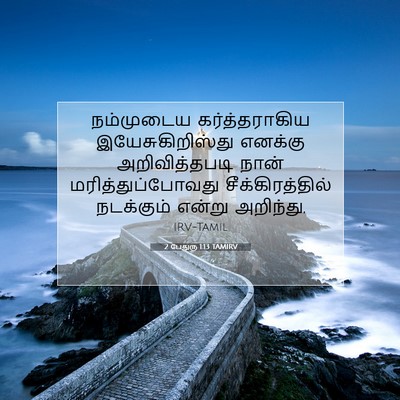 Picture 07 - 2 பேதுரு 1:13 TAMIRV - நம்முடைய - Bible Verse Picture