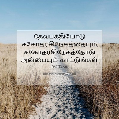 Picture 07 - 2 பேதுரு 1:7 TAMIRV - தேவபக்தியோடு - Bible Verse Picture
